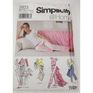 Simplicity Pattern #5925 @Home Easy To Sew "WRIGHT" Loungewear Jr Size AA UNCUT